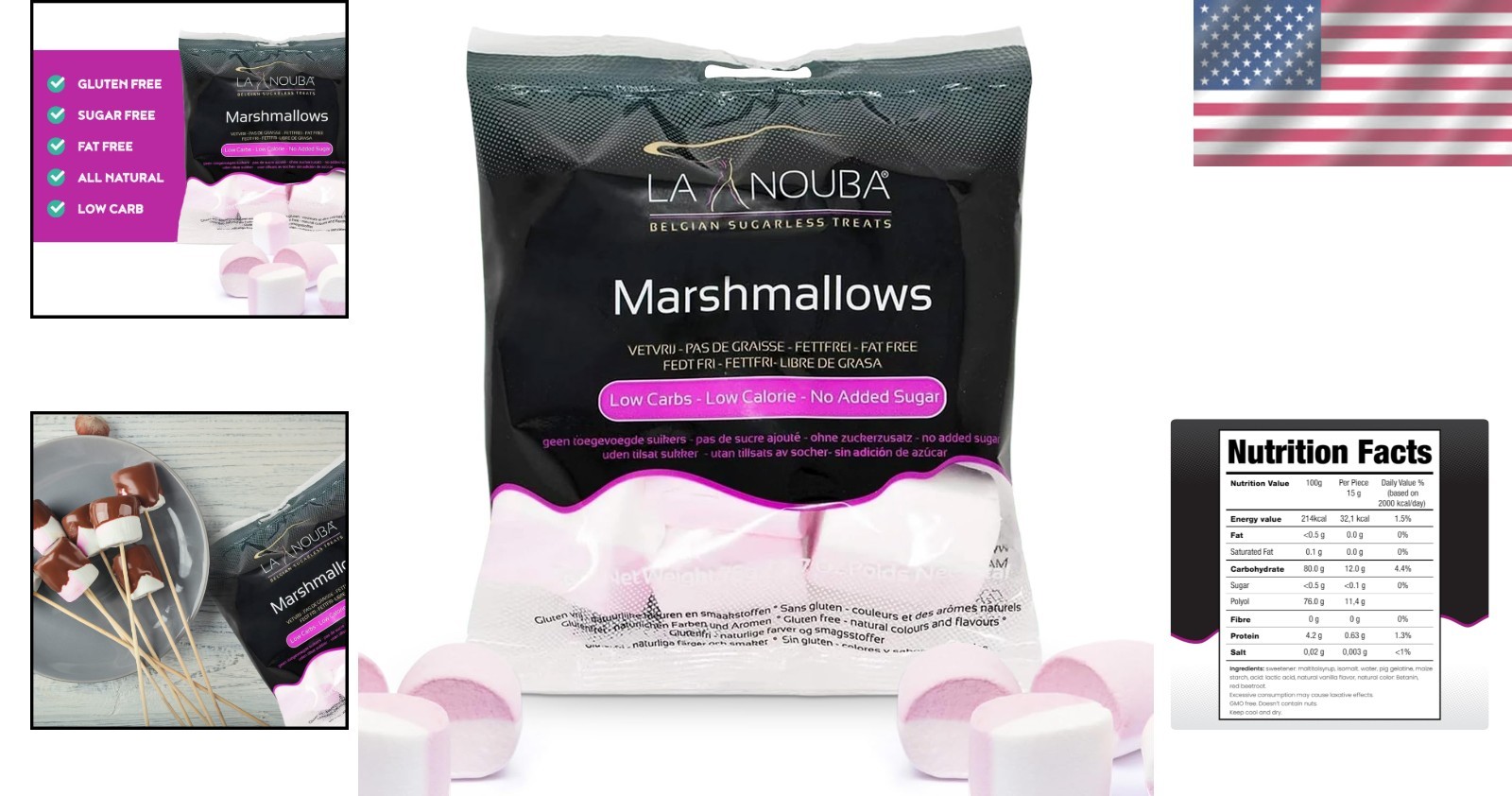 Fat Free Sugar Free Marshmallows – Perfect for Hot Chocolate & More 2.7 oz