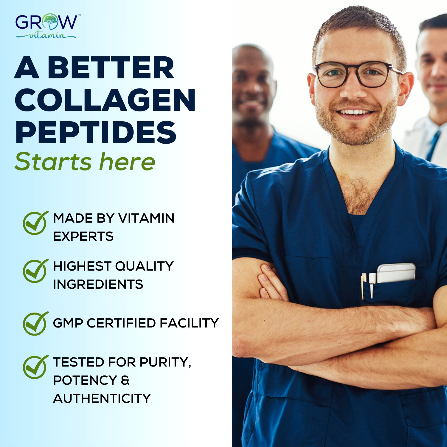 Collagen Powder Premium Peptides, 20 amino Hydrolyzed Anti-Aging Unflavored NEW