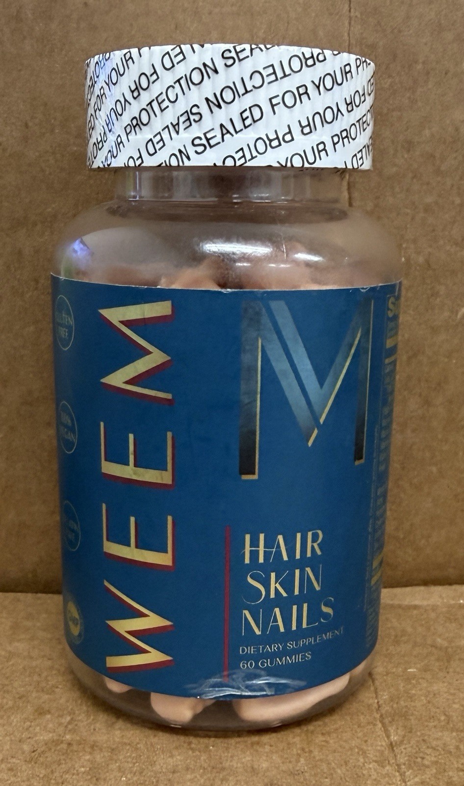 WEEM Skin Hair Nails & Gummies Biotin – Vitamins 60 Gummies Exp: 12/2027