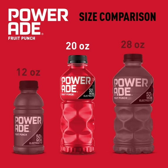 POWERADE Fruit Punch Bottles, 20 Fl. Oz., 8 Pack