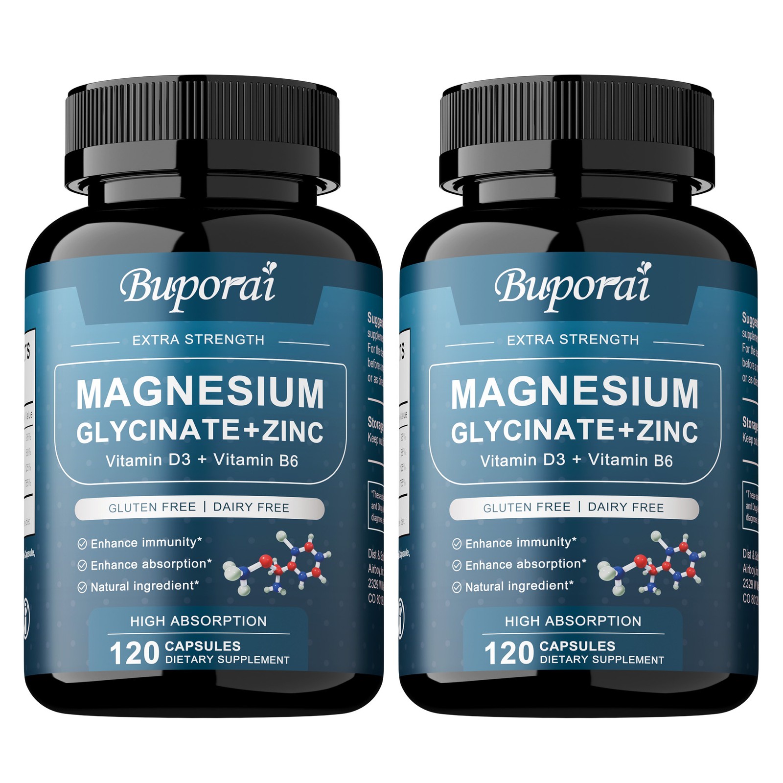 Magnesium Glycine +Zinc 240pcs-Brain and Joint Health,Enhance Cognitive Function