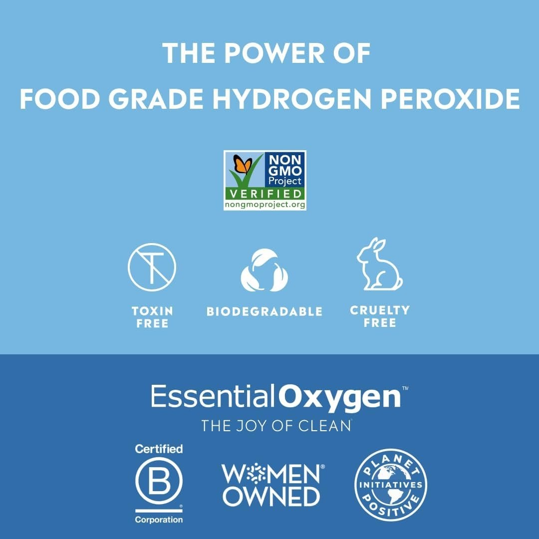 Powerful 3% Hydrogen Peroxide – 16 oz Multi-Purpose Natural Cleaning Solution