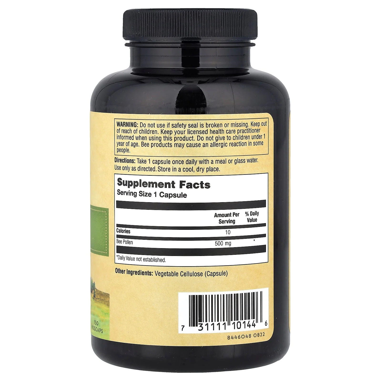 2 X Zand, Bee Pollen, 150 Vegcaps (500 mg per Capsule)