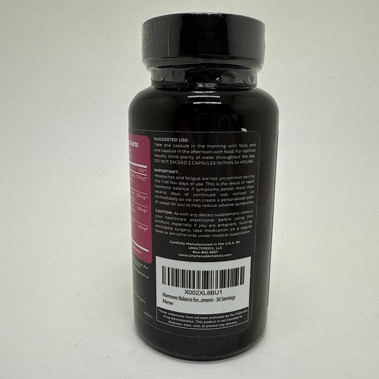 Unaltered Hormone Balance for Women 30+ Weight Management 60 Caps Exp 02/2026