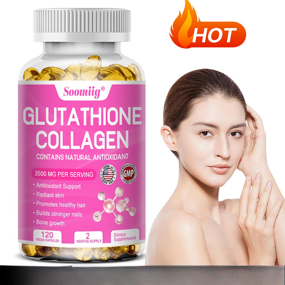 Glutathione Collagen Complex 3500 Mg Capsule Nourish The Skin Dark Spots Removal