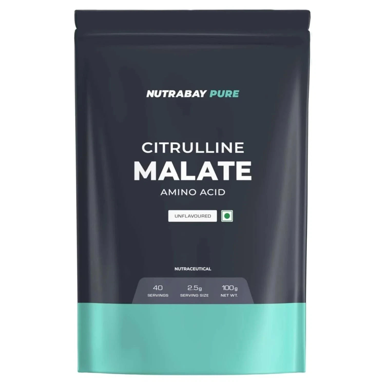 Nutrabay Pure 100% Citrulline Malate Powder For Men Women 2500mg per Serv 100g