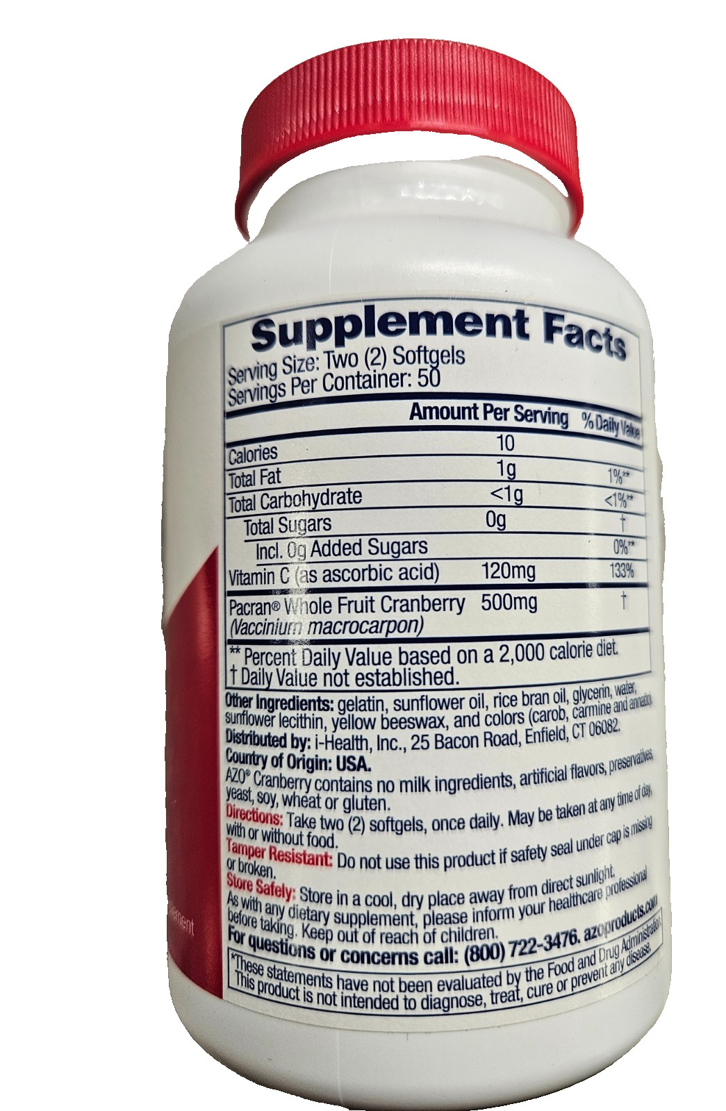 AZO Cranberry Softgels Maximum Strength 100ct PHARMACY FRESH!! ^