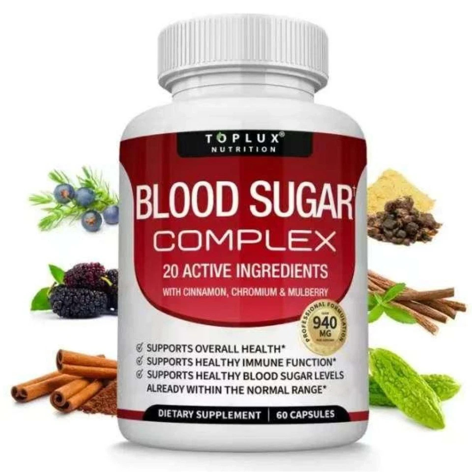 Blood Sugar Complex with 20 Vitamins and Minerals , 60 Caps
