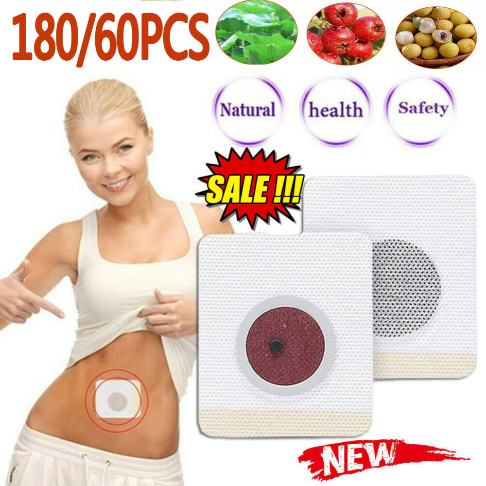 180/60PCS Slim Patch Weight Loss Slimming Diets Pads Detox Burn Fat Adhesive