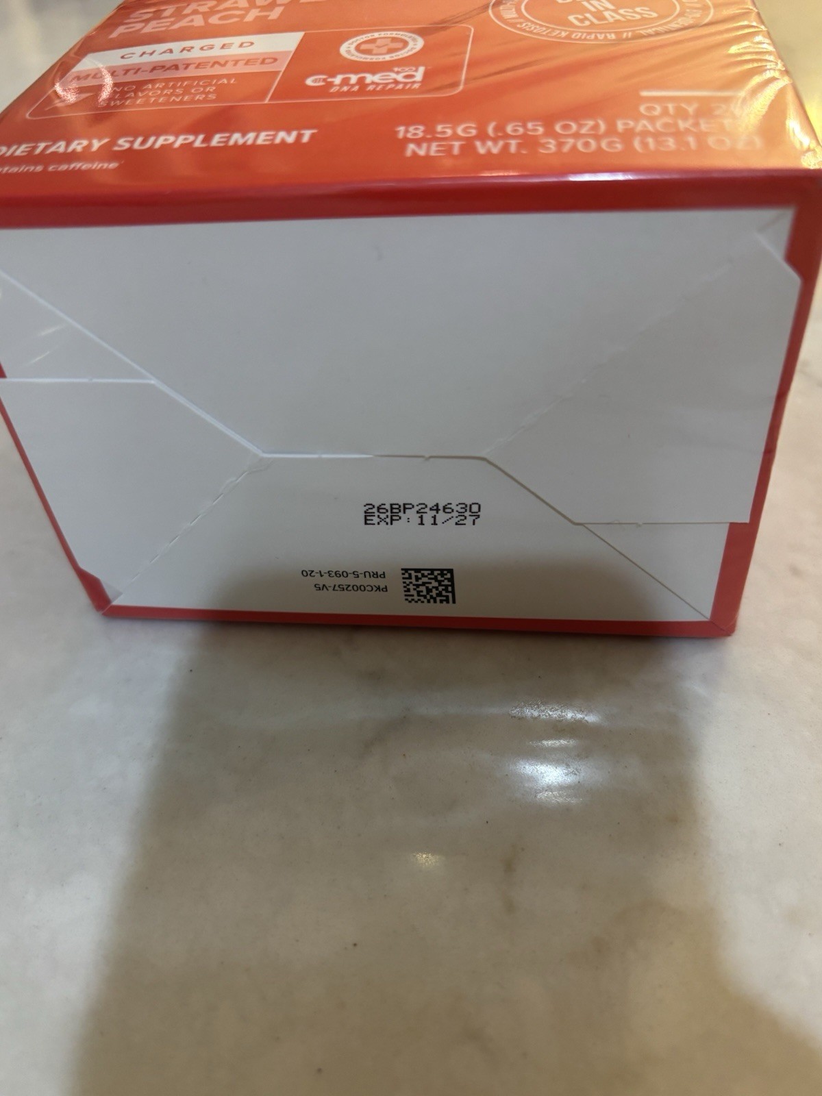 Pruvit Nat Keto OS Strawberry Peach Dietary Supplement Exp 11/27