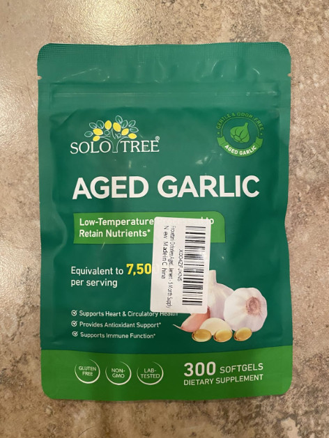 Odorless Garlic 7500Mg per Servings, 300 Softgels | 2 Years Aged Garlic Extra…