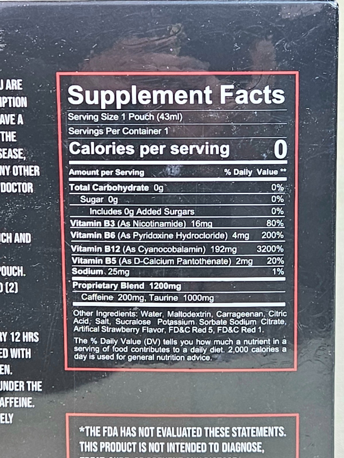 20 Pack MACHIN Ready to Drink Energy Shot Pouches (Strawberry Lightning) 1.45oz