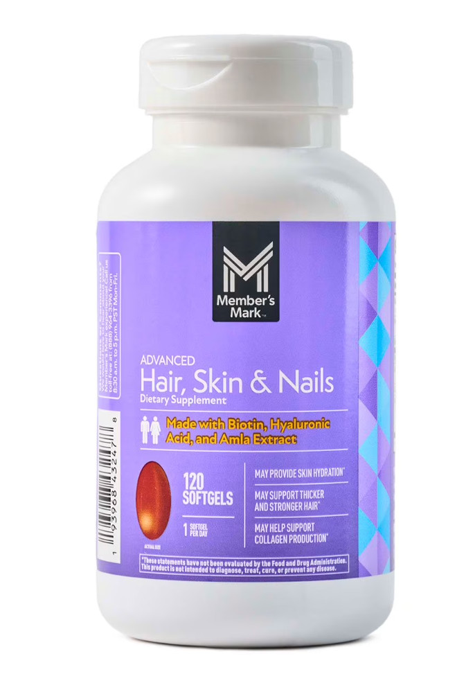 🔥Member’s Mark Advanced Hair, Skin & Nails Softgels, 120 ct🔥