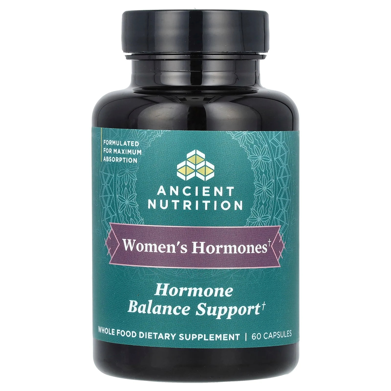 2 X Ancient Nutrition, Women’s Hormones, Hormone Balance Support, 60 Capsules