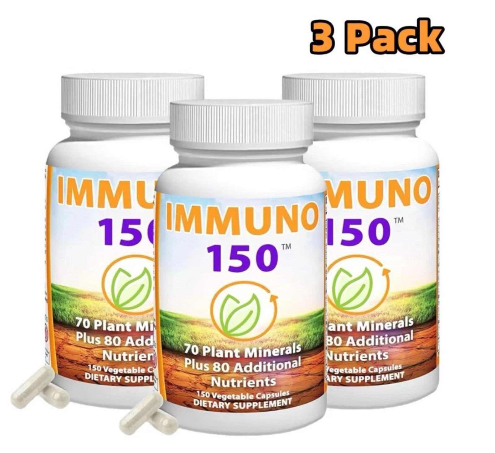 Immuno 150, Immune Support Supplement Packed with 70 Plant Minerals 13 Eessenti