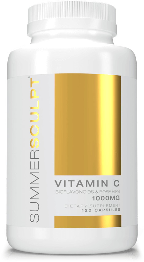Vitamin C 1000mg Rose Hips 25mg Citrus Bioflavonoids 25mg 120 caps SummerSculpt