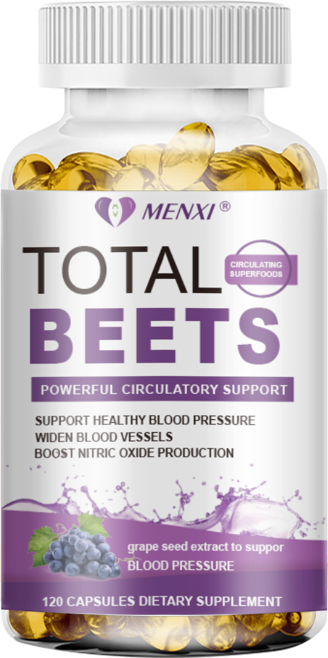 1-4 Packs Total Beet Root | Natural Energy & Blood Pressure Support Capsules