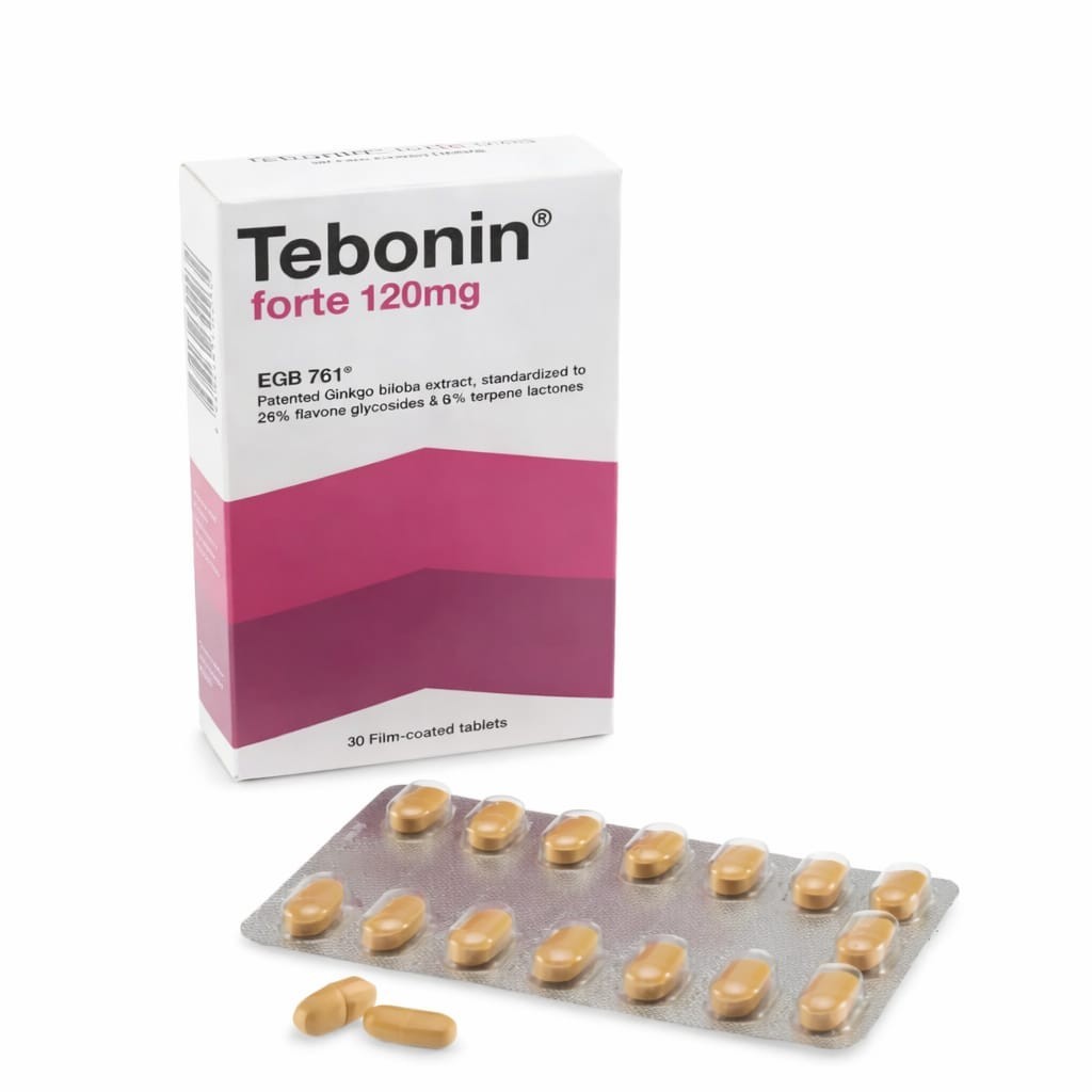 Tebonin Forte 120mg 30’s Ginkgo Biloba Extract For Vertigo, Tinnitus & Focus