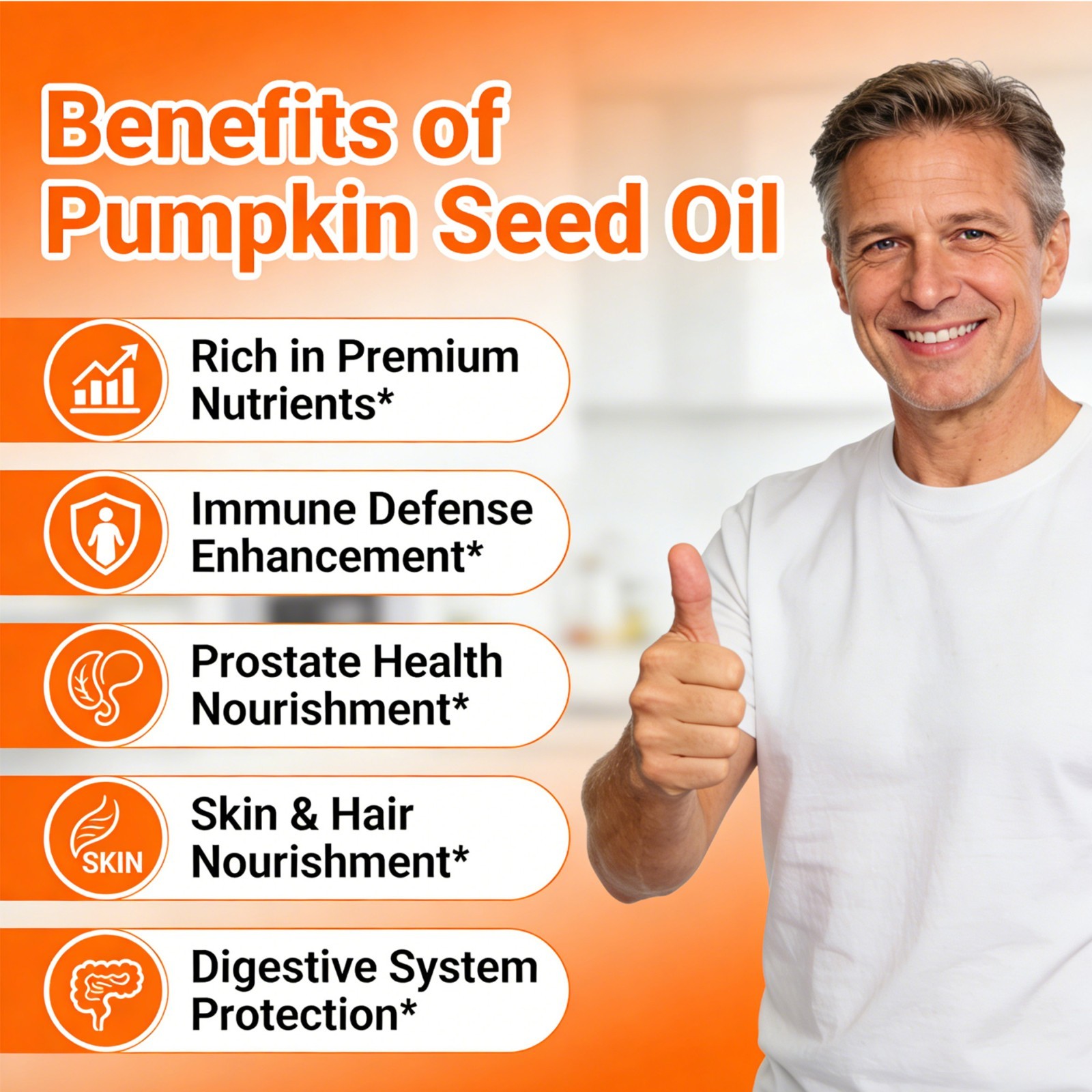 Pumpkin Seed Oil & Saw Palmetto 3500mg (2-Pack) | Prostate & Hair Care (120s)