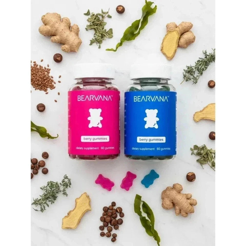 BEARVANA Combo Pack Gummies 120ct Women s Health Herbal Vitamins Supplement