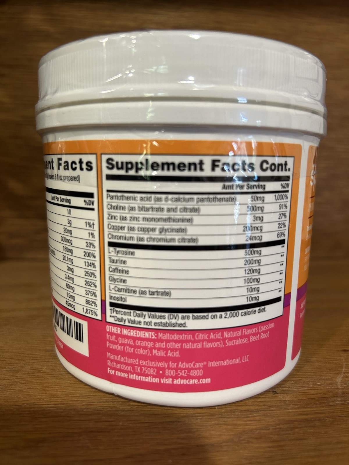 AdvoCare Spark Energy Drink Mix Powder Passion Orange Guava A7935 Exp 07/26