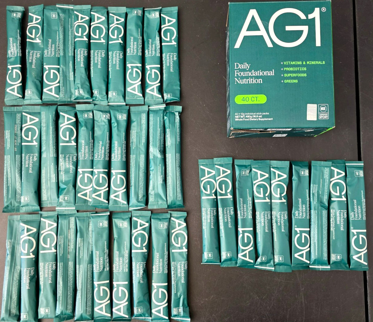 AG1 Daily Foundational Nutrition 39-count – 1917654 Vitamins Minerals Probiotics