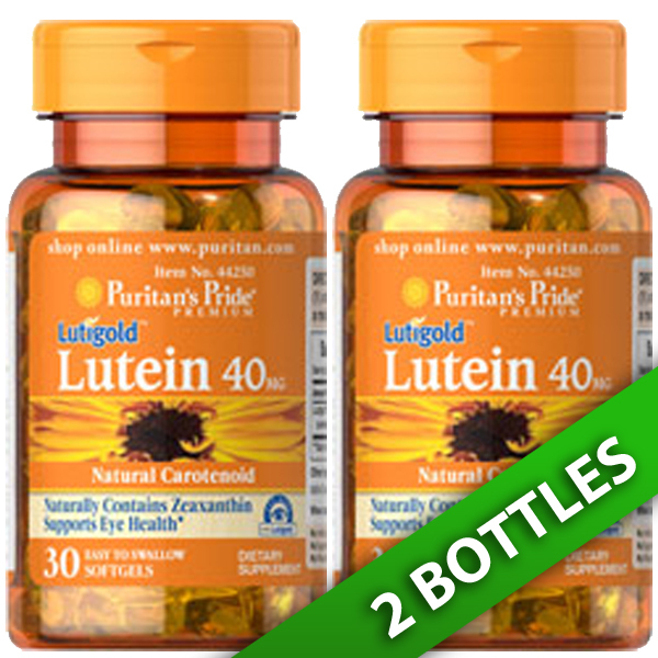Puritan’s Pride Lutigold Lutein 40 mg with Zeaxanthin 2X 30 or 1×60 Softgels