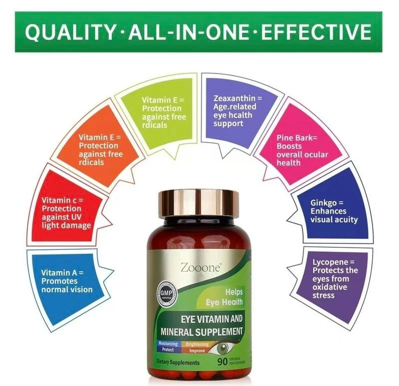Zooone Lutein Zeaxanthin Eye Vitamin Mineral Supplement 90 Servings