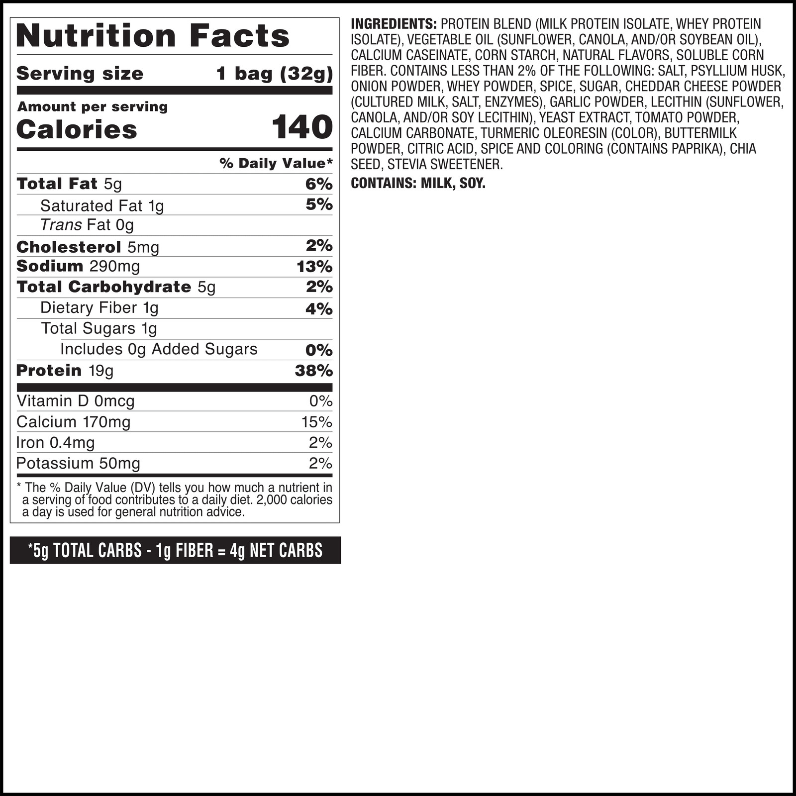 Quest Tortilla Style Protein Chips, 19G Protein, Baked, Pizza Flavor, 1.1Oz Bags