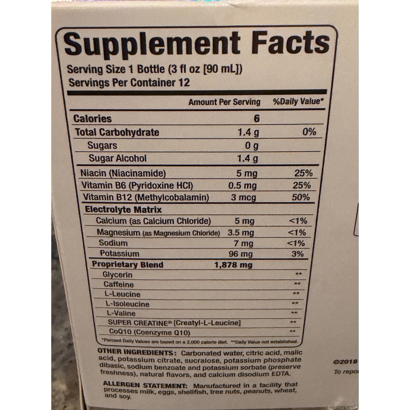 RARE DISCONTINUED Bang Energy Shot Bangster Berry 12 Pack NEW VPX Super Creatine