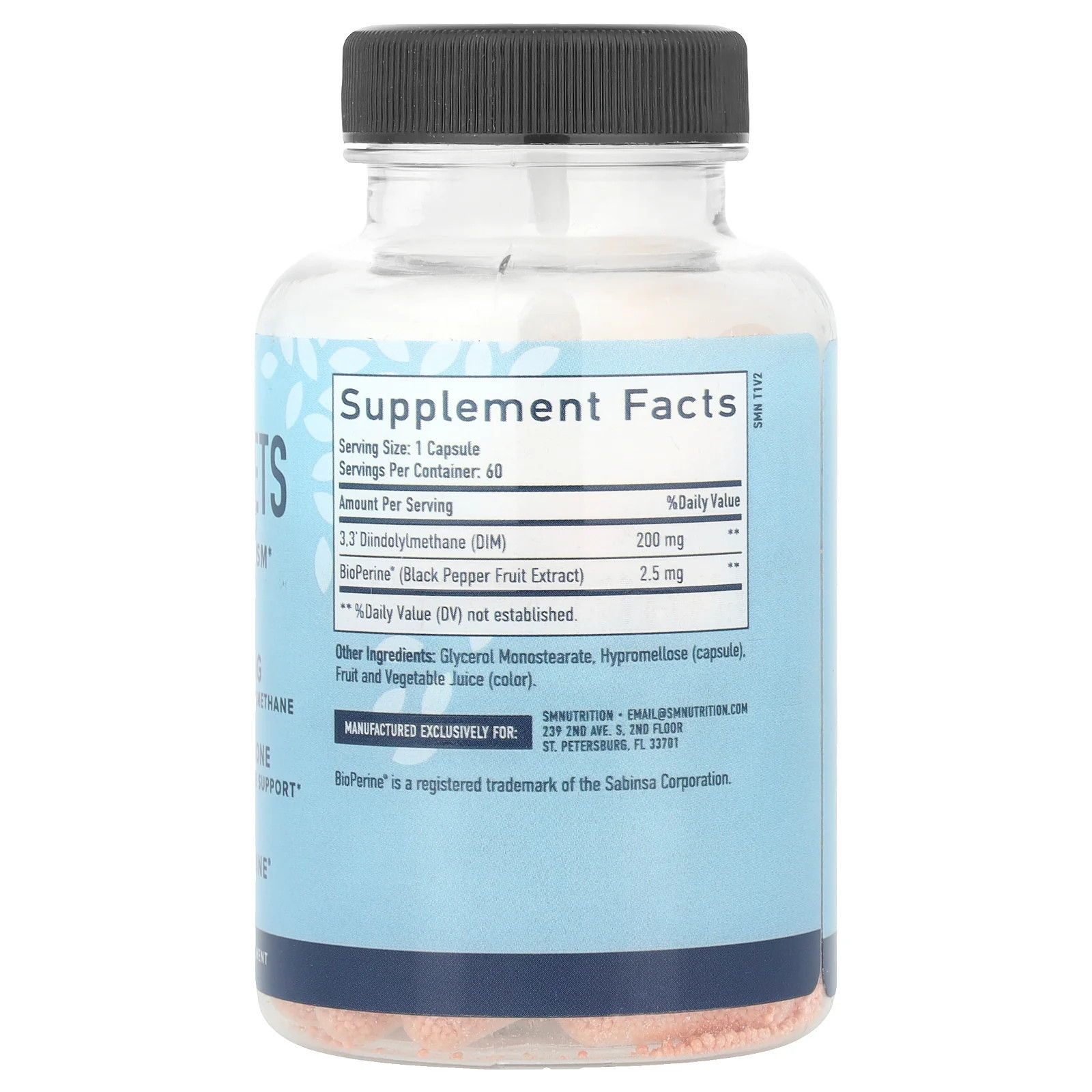 2 X SMNutrition, DIM Beadlets With BioPerine�, 60 Capsules
