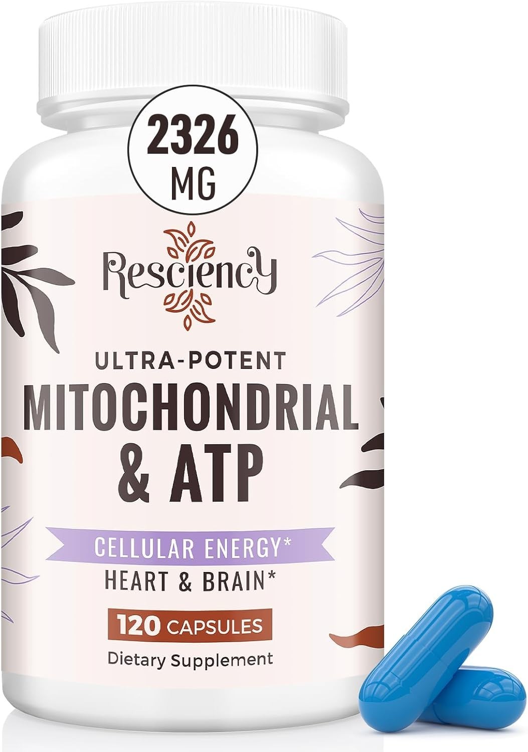 2326 MG Mitochondrial Supplements with ATP, Vitamins, 120 Count (Pack of 1)