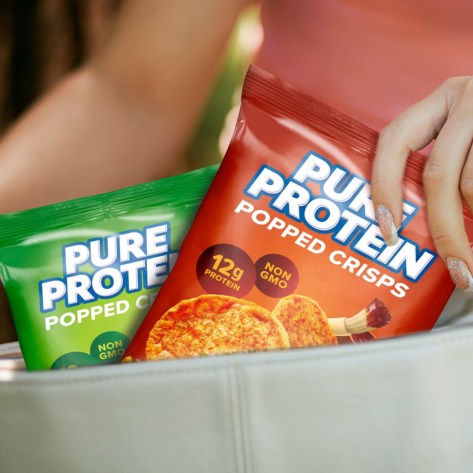 Pure Protein Hickory Barbecue Popped Crisps 12g Plant Based Protein, Gluten Free
