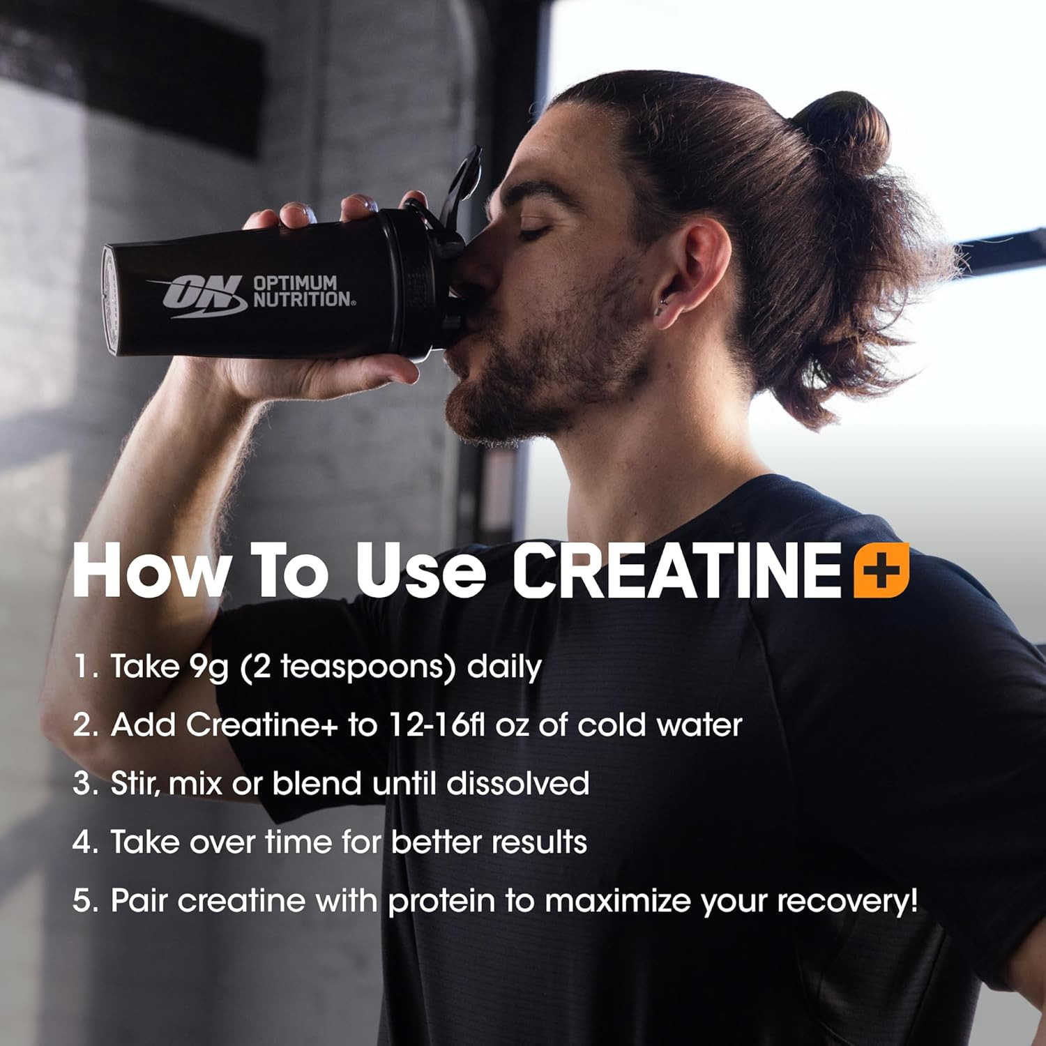 Optimum Nutrition Creatine Monohydrate Powder Strawberry Peach Performance 360g