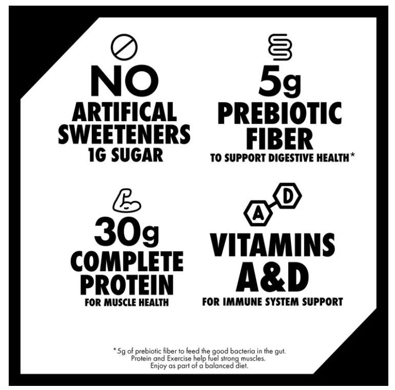 Oikos Protein Shake Shelf Stable Chocolate,30g Protein 12 fl Oz 4 Count​ Bottles