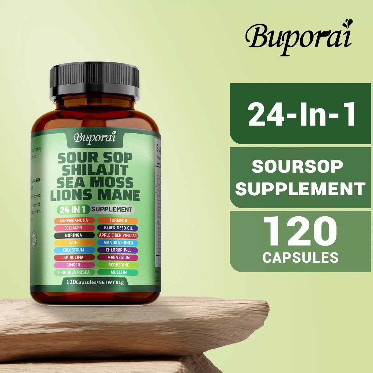 Soursop Dietary Supplement 24-in-1 | Supports Skin, Joint & Bone Health**