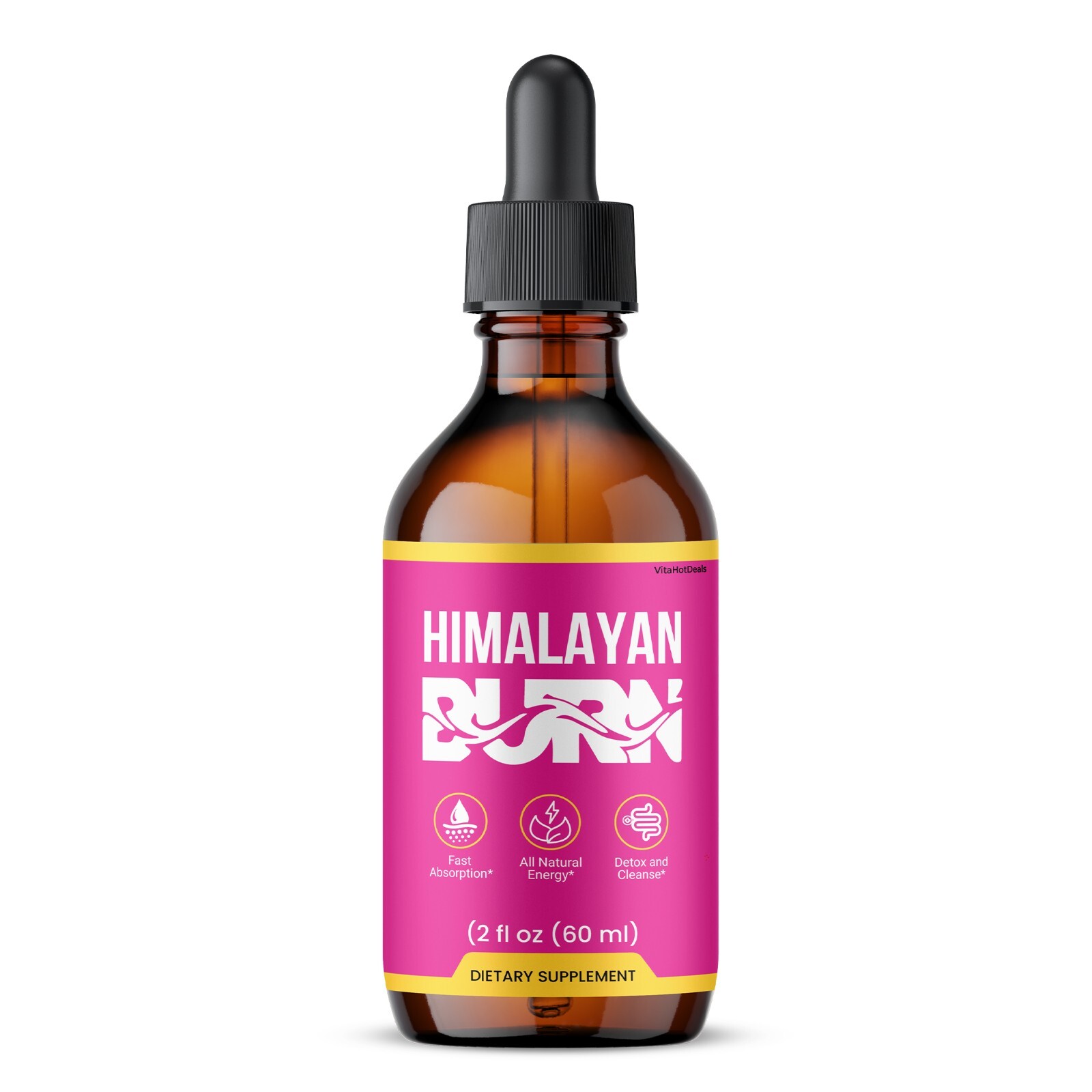 Himalayan Burn Drops Liquid Supplement, Himalayan Burn Max Strength (2 Pack)