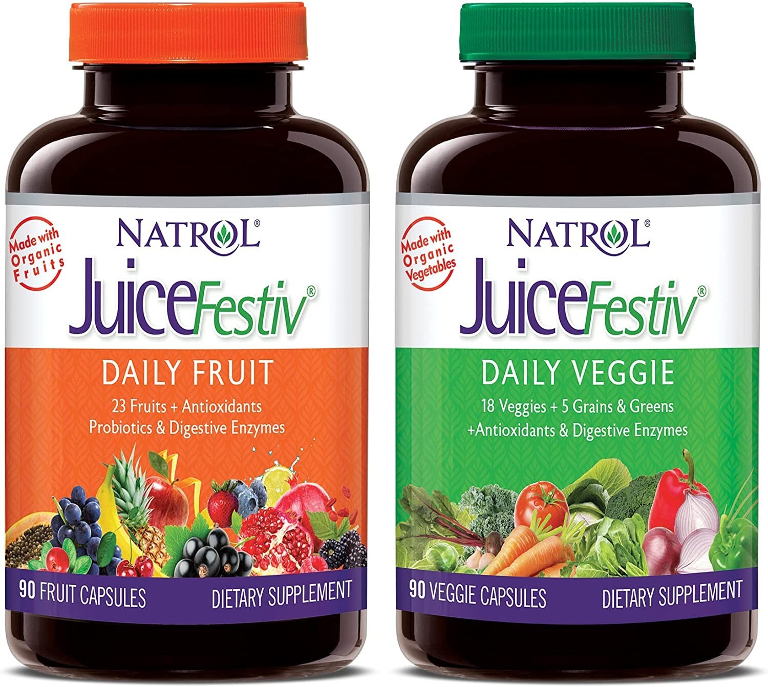 Fruits and Veggies Supplement Balance of Daily Nature 180PCS – Fast Shipment