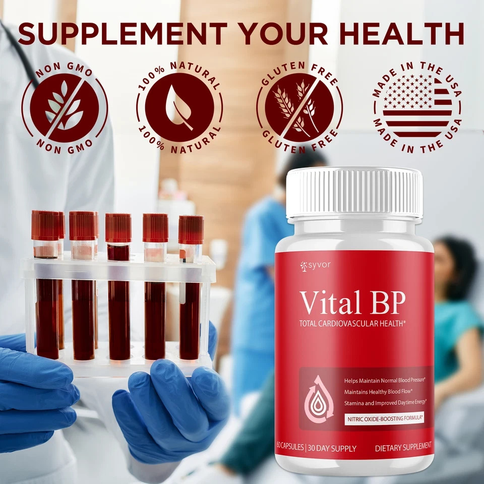 (2 Pack) Vital BP innovative Blood Support Vitamin Formula VitalBP 120 Capsules