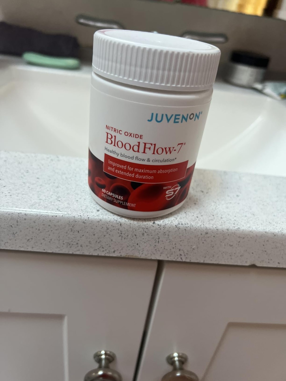 BloodFlow-7 Juvenon | Nitric Oxide Boost 230% | Circulation Support 60 Caps