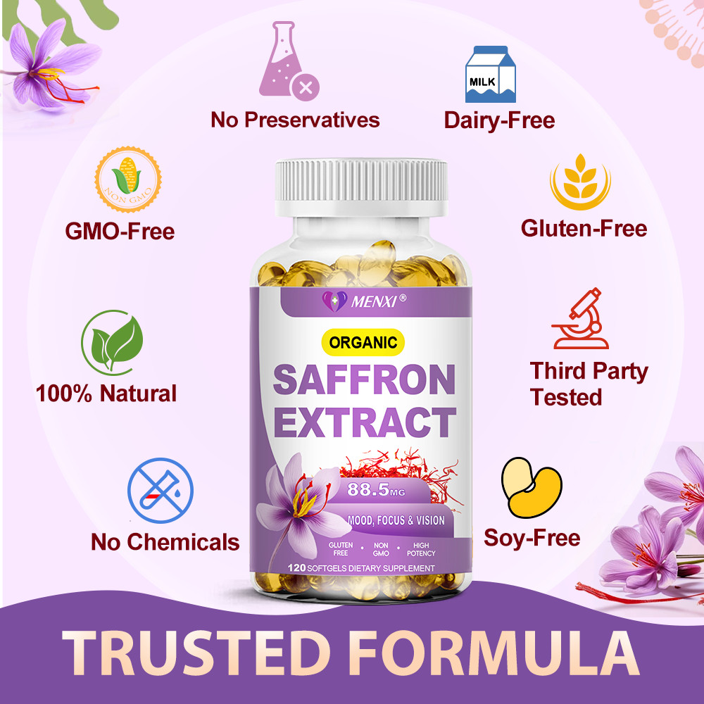 Extra Strength Saffron Extract for Weight Loss, Eye Health and Mood 88.5mg