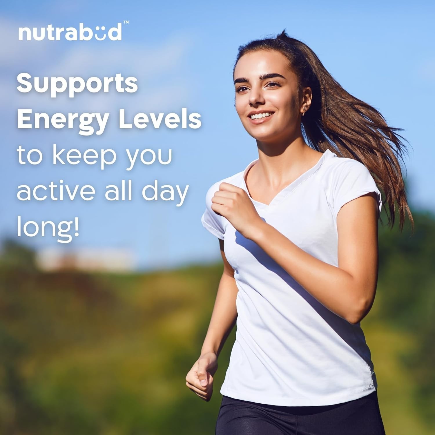 Nutrabud Organics Plant Based Vitamin B12 Supplement for Men Women 120 Capsules