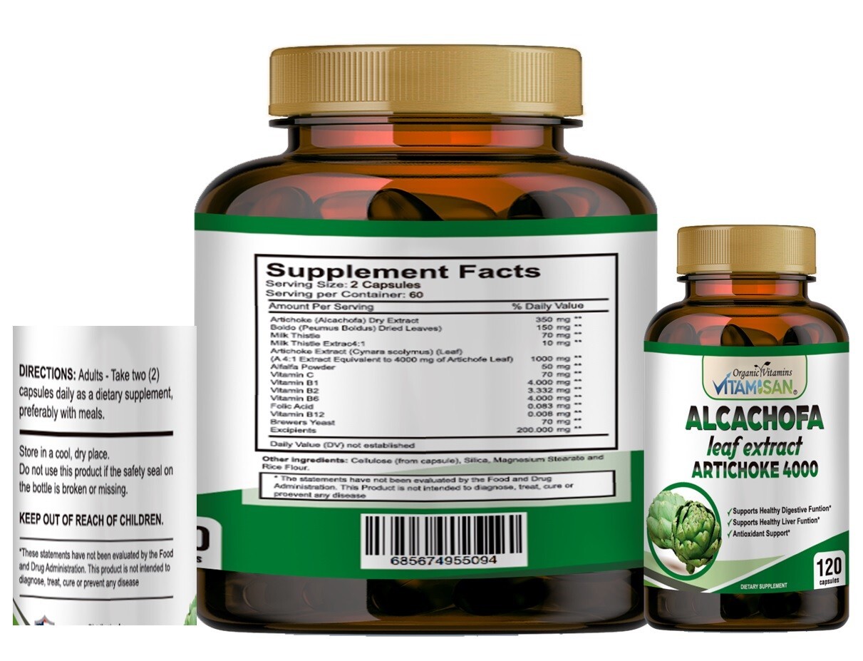 3 Alcachofa Weight Loss Control Antioxidant Detox Slim Body Fat Burner Pills 360