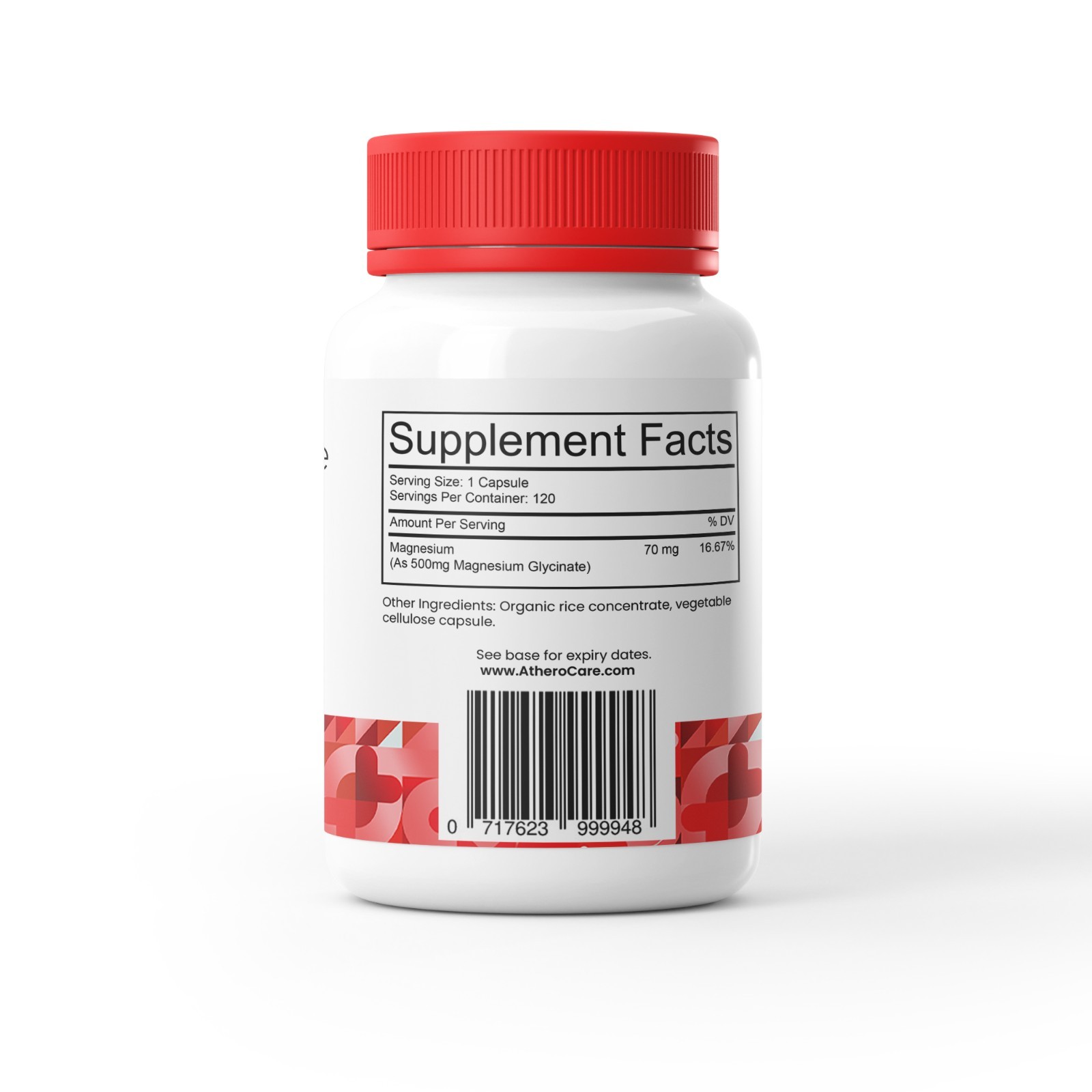 AtheroCare – Magnesium Glycinate 120 Capsules.