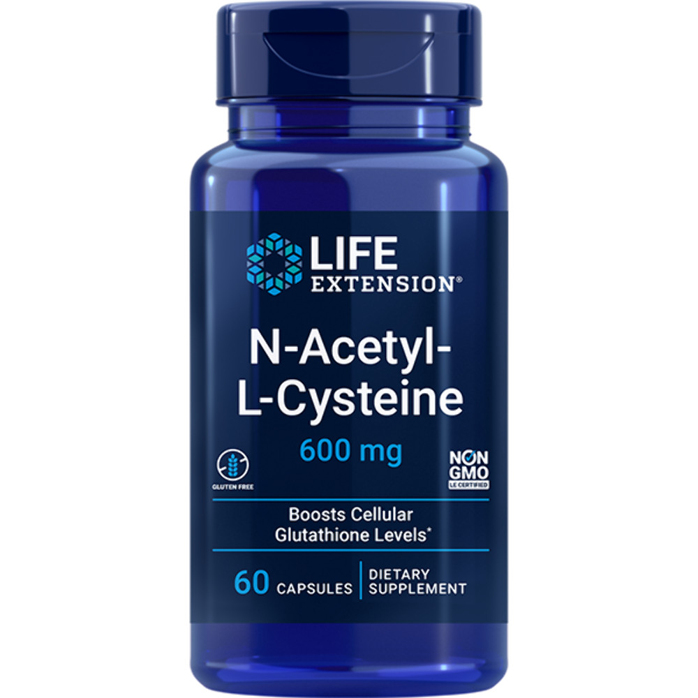 NAC N-Acetyl-L-Cysteine 600 mg 60 Capsules Life Extension