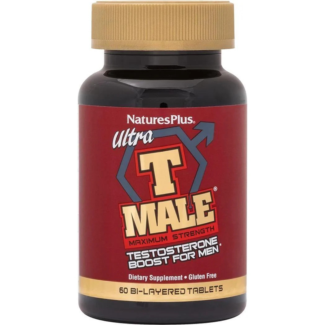 Nature’s Plus Ultra T-Male 60 BI-Layered Tablets Maximum Strength Boost for Men