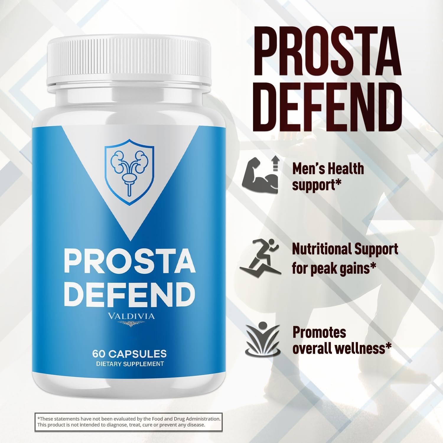 ProstaDefend Prostate Health Men Supplement Capsules Urinary 1 Pack 60Ct