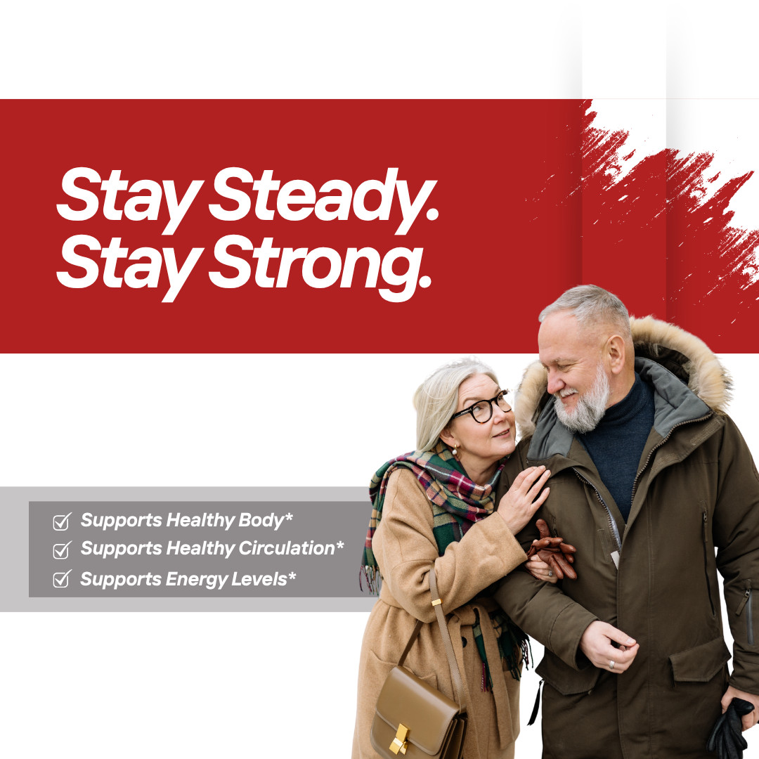 Bio Steady-Blood Support- 5 Bottles- 300 Capsules