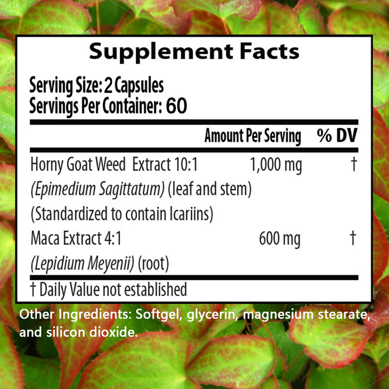 Horney Goat Weed Capsules for Men and Women – Stamina and Stamina