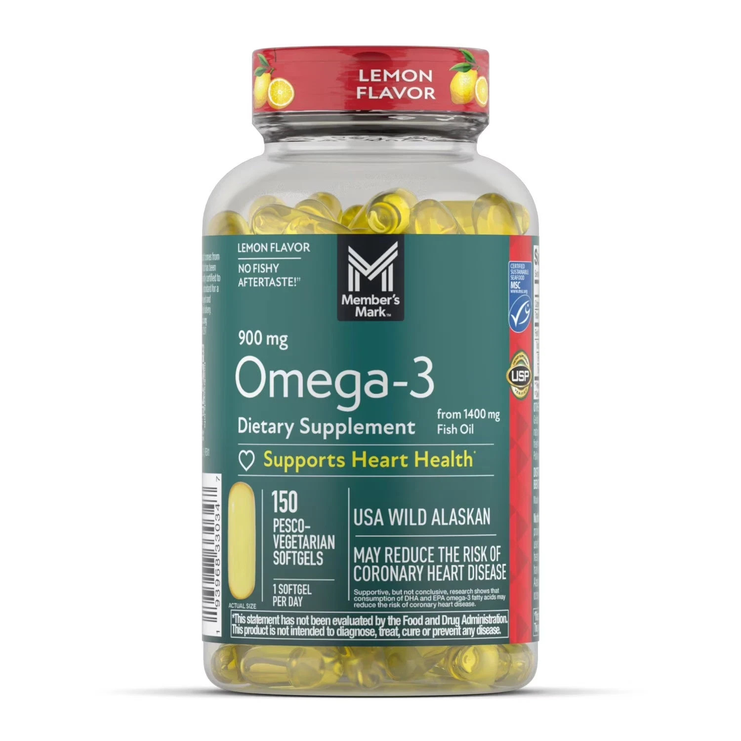 Member’s Mark 900 mg Omega-3 from Fish Oil Softgels, 150 ct.